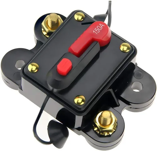 Miniatura 7 de Disyuntor de 50 amperios 50A-300A con reinicio manual para el hogar, soporte de fusibles del sistema solar para protección de audio y amplificadores
