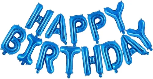 Miniatura 5 de Letras de aluminio de 16 pulgadas con texto en inglés «Happy Birthday» de color negro para hombres, mujeres, niños, suministros de decoración