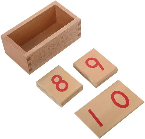 Miniatura 6 de Montessori Matemáticas Materiales Numerales Tarjetas para Preescolar Herramienta de Aprendizaje Temprano