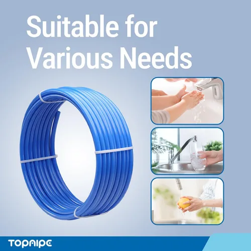 Miniatura 9 de Tubo PEX-A, tubo azul de 1/2 pulgada x 100 pies, certificado NSF para agua potable, tubo PEX-A para fontanería, herramientas de fontanería