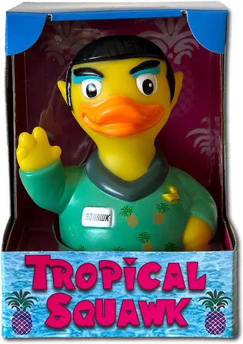 Miniatura 2 de CelebriDucks - Tropical Squawk Edición Limitada - Patos de Goma Flotantes - Juguete de Baño Coleccionable para Niños y Adultos de Todas las Edades