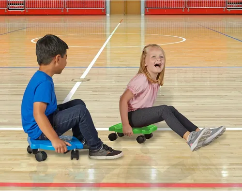 Miniatura 8 de hand2mind Blue Indoor Scooter Board with Handles, Sit Down Floor Scooter