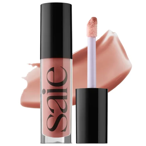 Miniatura 14 de Saie Glossybounce - Brillo labial hidratante y aceite labial con tinte híbrido con ácido hialurónico y aceite de jojoba para labios no pegajosos