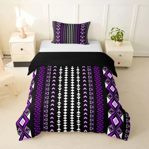Miniatura 21 de Erosebridal Bohemian Duvet Cover Twin Country Southwestern Comforter Cover for Kids Teens Boho Aztec Arrows Diamond Bedding Set Black Gray Geometric