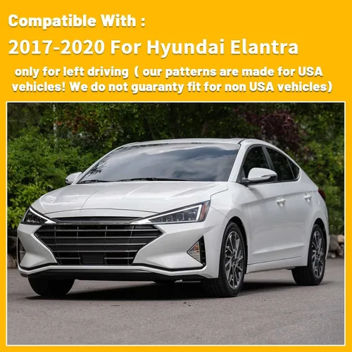 Miniatura 6 de Funda para salpicadero, alfombrilla, almohadilla antideslizante personalizada, compatible con Hyundai Elantra 2017 2018 2019 2020, protector solar