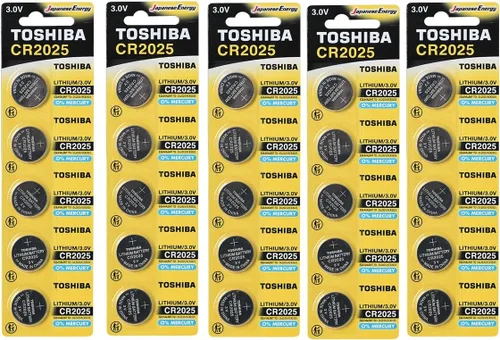 Miniatura 10 de Toshiba CR2025 Batería de moneda de litio de 3 voltios (500 baterías)