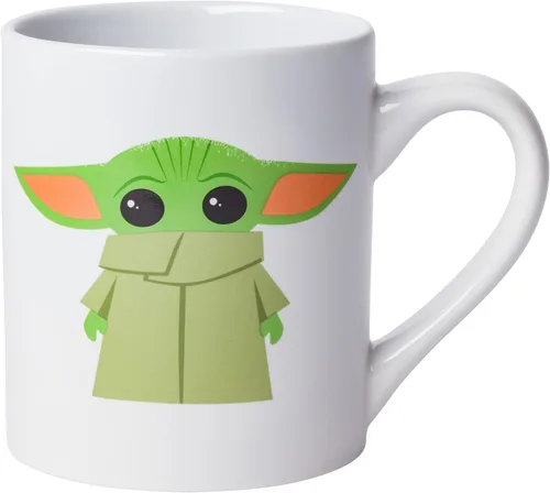 Miniatura 10 de Silver Buffalo Star Wars The Mandalorian The Child Stands, taza de café de cerámica, 20 onzas The Child Stands-Negro