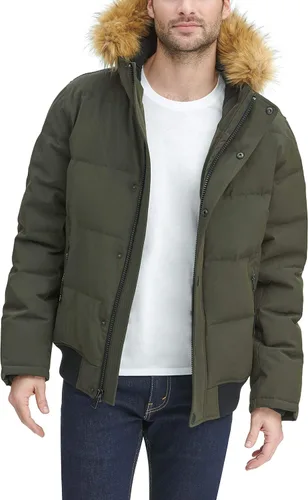 Miniatura 31 de Tommy Hilfiger Chaqueta Bomber de Esnórquel Acolchada de Tela Ártica para Hombre (Estándar y Tallas Grandes)
