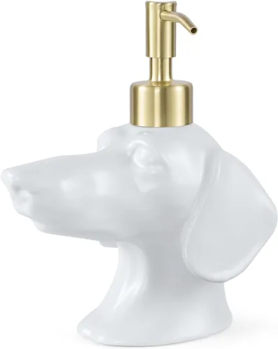 Miniatura 12 de Dispensador con Forma de Bulldog Francés de Jabón/Loción/Desinfectante de Manos Dispensador con Bomba de Cerámica de Acero Inoxidable Bulldog