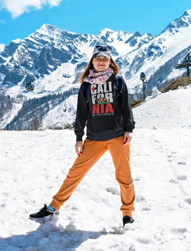 Miniatura 2 de Tstars Sudaderas con capucha de la bandera retro de California Bear Republic para mujer