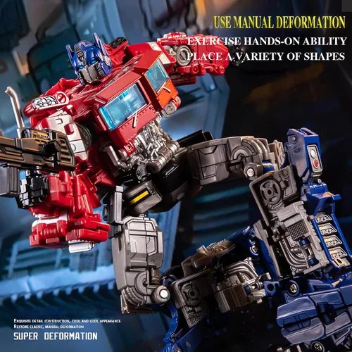 Miniatura 4 de Juguete robot deformante – Emocionantes juguetes de robot de coche deformado, juguetes robots perfectos para niños, figura de acción de coche rojo