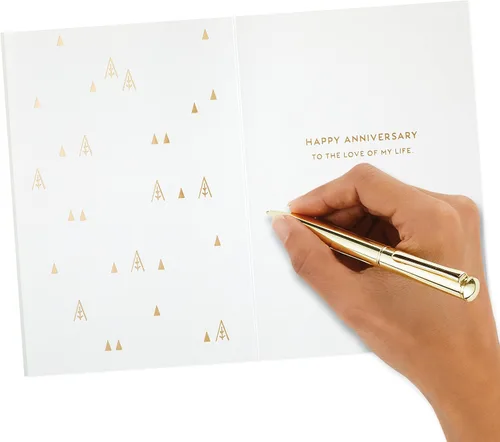 Miniatura 5 de Hallmark Tarjeta de aniversario exclusiva para marido, esposa, novio, novia (Love of My Life)