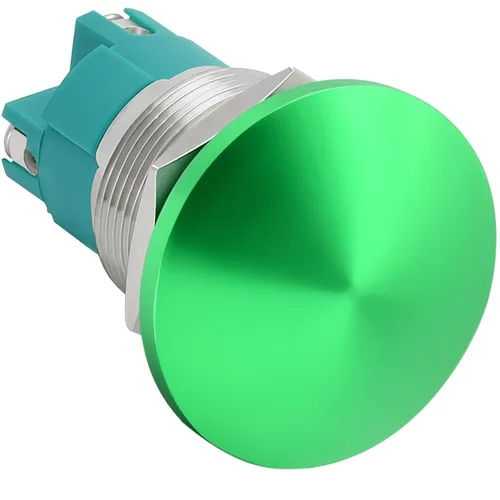 Miniatura 12 de Interruptor de botón de cierre de 10 Amp, 16 mm, con cabeza de hongo roja, impermeable, DC12V 24V 110V/120V 250VAC, SPST, de acero inoxidable