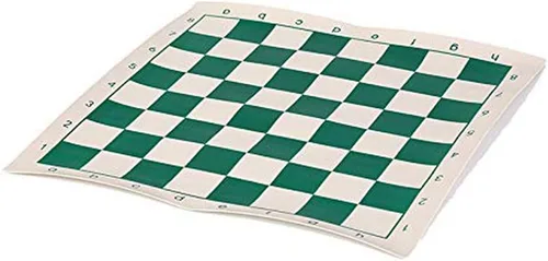 Miniatura 5 de KASCLINO Tapete de ajedrez para torneo, tablero de ajedrez enrollable de piel sintética, ligero y antideslizante, para niños y adultos