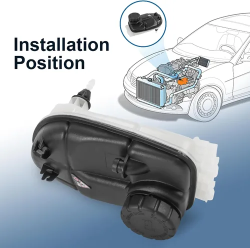 Miniatura 6 de Reemplazo del tanque de desbordamiento de expansión de recuperación del depósito de refrigerante del motor para Mercedes-Benz B250 CLA250 GLA250