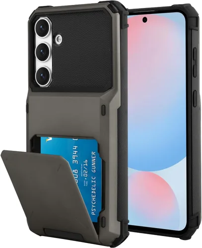 Miniatura 126 de Funda tipo cartera para Samsung Galaxy S22 Ultra con 4 ranuras para tarjetas de crédito a prueba de golpes, funda híbrida de protección reforzada