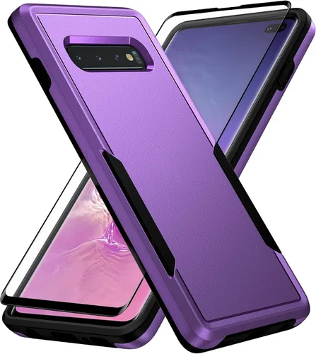 Miniatura 10 de Asuwish Funda para teléfono Samsung Galaxy S10 Plus con protector de pantalla y delgada híbrida de cuerpo completo, accesorios para celda protectora