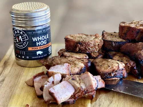 Miniatura 5 de Casa M Spice Co Condimento integral de cerdo • Muy bajo en sodio • Bajo en sal • Sin MSG • Sin gluten • Especias para barbacoa: 1 taza de frote seco