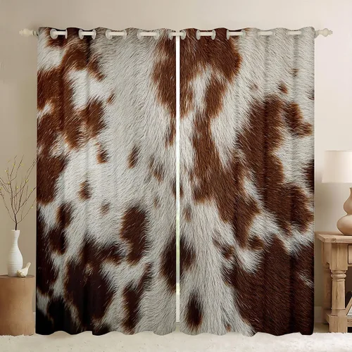Miniatura 30 de Erosebridal - Paneles de cortina con notas musicales retro rotantes para ventana, cortinas estilo grunge de música rock para niños y adultos