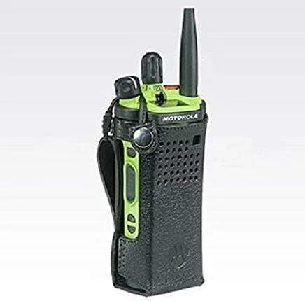 PMLN7905A PMLN5876 - Motorola - Estuche de transporte de cuero con lazo fijo para cinturón de 3 pulgadas para baterías cortas, radio no incluida