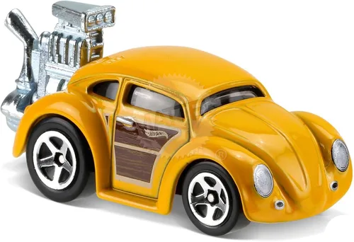 Miniatura 2 de Hot Wheels 2017 Tooned Volkswagen Beetle 172/365, amarillo
