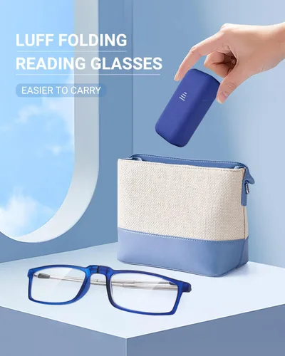 Miniatura 2 de LUFF Folding Reading Glasses for Men Readers for Women Anti Blue Light Glasses