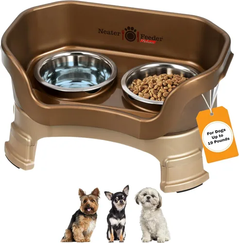 Miniatura 38 de Neater Feeder Deluxe - Tazones elevados para perros grandes a prueba de desorden – Fabricado en Estados Unidos – Soporte elevado para comida