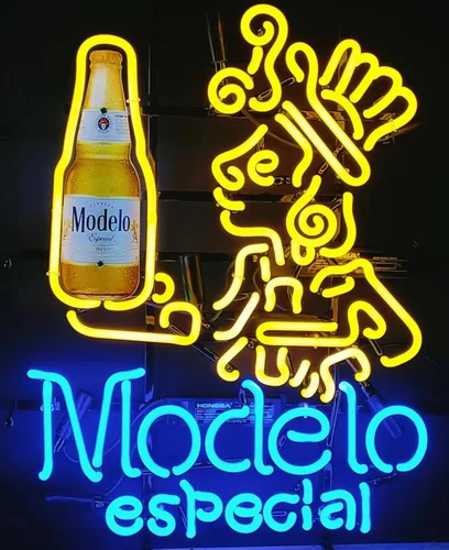 Miniatura 2 de Letreros de neón para bar de cerveza, club, dormitorio, modelo triglicérido de vidrio de neón para oficina, hotel, pub, cafetería, luces de pared