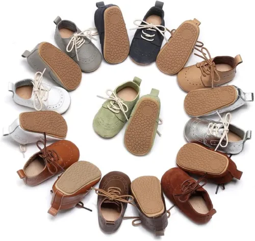 Miniatura 7 de Mocasines de cuero para bebés, niños y niñas, cómodos zapatos de vestir Oxford, zapatos de boda, zapatos para primeros pasadores, zapatos de cuna