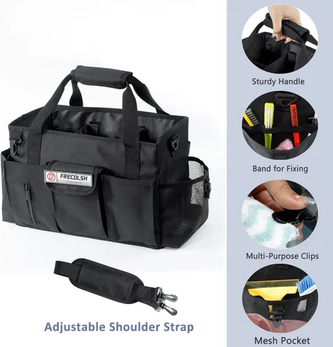 Miniatura 4 de Organizador de Limpieza para Suministros de Limpieza con Bolsillos para Artículos Esenciales de Limpieza del Hogar, Organizador de Limpieza, Bolsa
