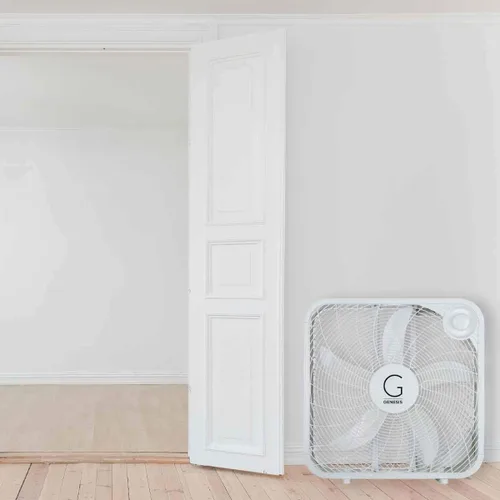 Miniatura 3 de Genesis Ventilador de caja de 20 pulgadas, 3 ajustes, tecnología de refrigeración máxima, asa de transporte, blanco (G20BOX-WHT)