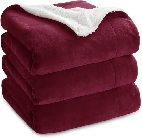 Miniatura 34 de Bedsure GentleSoft - Manta de forro polar Sherpa para sofá, manta de Navidad gruesa y cálida para invierno, manta de felpa suave y esponjosa como
