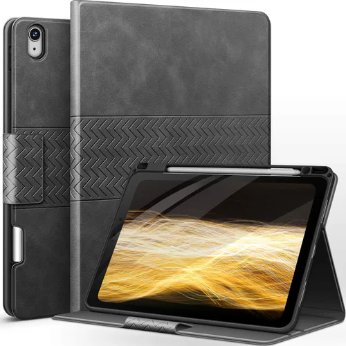 Miniatura 10 de auaua Funda para iPad Air de 11 pulgadas M3/M2 (2025/2024), iPad Air de 5ª/4ª generación (2022/2020) con soporte para lápices, apagado y encendido