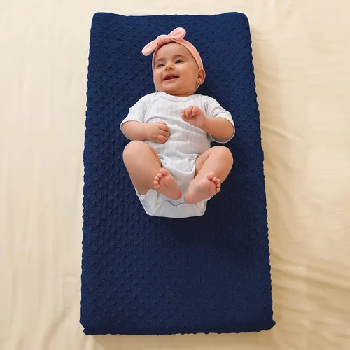 Miniatura 6 de Funda para cambiador de bebé, funda de felpa súper suave para cambiador de pañales para bebés niñas y niños, ultra cómoda, segura para bebés, se
