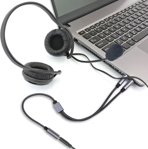 Miniatura 4 de Cable divisor de PC de repuesto para HyperX Cloud II, Alpha, Stinger, Core, Astro A10 A40, Turtle Beach Recon 70, SteelSeries, Sennheiser Game