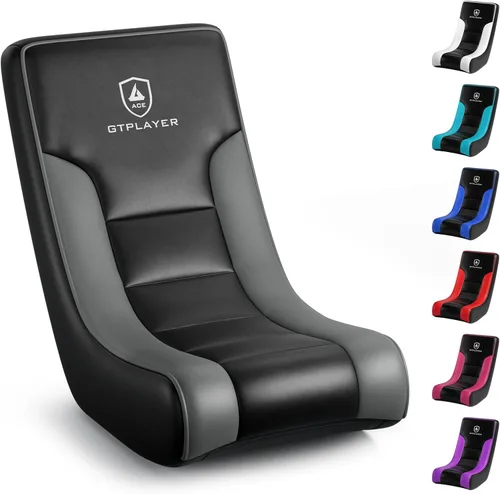 Miniatura 10 de GTPLAYER Silla Mecedora de Piso para Gaming – Silla Mecedora de Piso para Juegos con Limitador de Ángulo, Asiento de Juego Compacto y Ligero