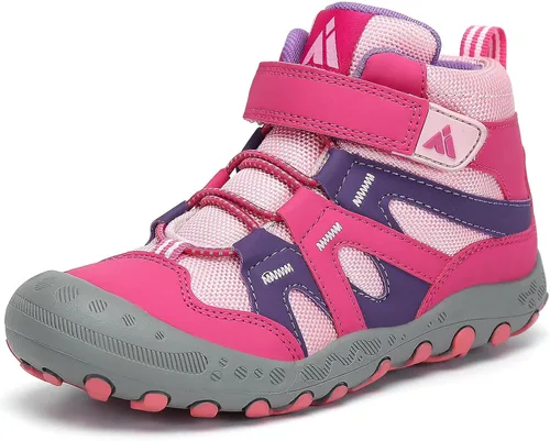 Miniatura 14 de Mishansha Botas de Senderismo para Niños Pequeños Niñas Niños Zapatos de Senderismo Resistentes al Agua Anti-Colisión Antideslizantes Atléticas