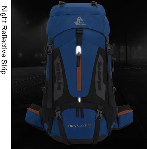Miniatura 7 de Bseash - Mochila de 60 l para senderismo y campamento con cubierta contra la lluvia, mochila impermeable de gran capacidad para deportes al aire
