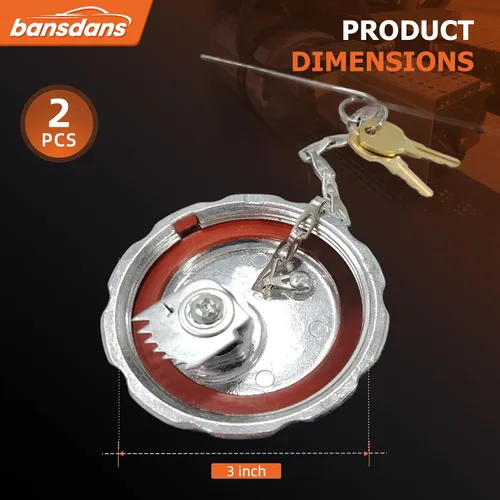 Miniatura 5 de 2 tapas de tanque de combustible para camión 20770691 de 3 pulgadas, tapa de combustible diésel con bloqueo para modelos de camiones pesados Volvo