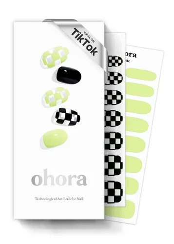 Miniatura 26 de ohora Tiras de uñas de gel semicuradas (N Snatched), azul, estampadas, funcionan con cualquier lámpara UV/LED, calidad de salón, larga duración, N