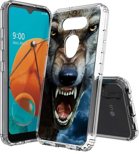 Miniatura 18 de Compatible con LG Aristo 5, funda transparente impresa, a prueba de golpes, arañazos, compatible con LG Phoenix 5/Fortune 3/Tribute Monarch/Risio 4