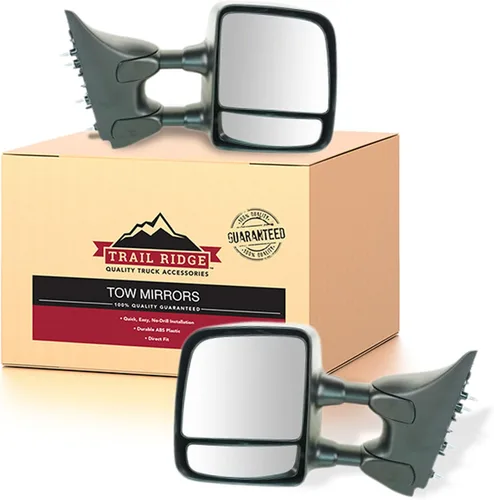 Miniatura 59 de Trail Ridge Juego de espejos de remolque de 2 piezas para el lado del conductor y del pasajero compatible con Ford F-150 FO1320479 FO1321479