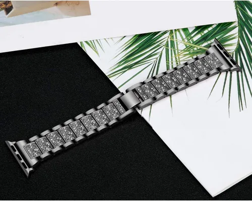 Miniatura 6 de Bling - Correas compatibles con Apple Watch Band de 1.65 pulgadas/1.61 pulgadas/1.57 pulgadas/1.50 pulgadas iWatch Series
