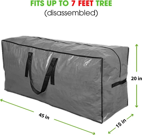 Miniatura 5 de Bolsa de almacenamiento para árbol de Navidad de Primode Bolsa alta para árbol de Navidad desmontado Estuche protector con cremallera para árbol