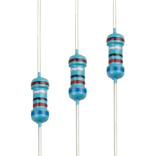 Miniatura 87 de 100pcs 1 ohm Resistor 1/4w (0.25 W) Resistencia fija de película metálica de tolerancia ±1%, múltiples valores de resistencia opcional