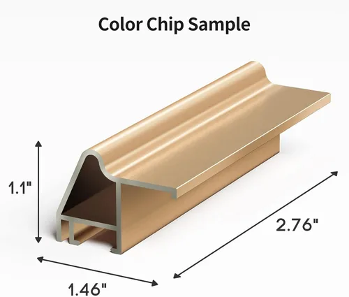 Miniatura 2 de Aleación de chip de color de muestra de oro cobrizo, marco de TV bisel de aleación Deco solo para televisores Samsung The Frame, compatible