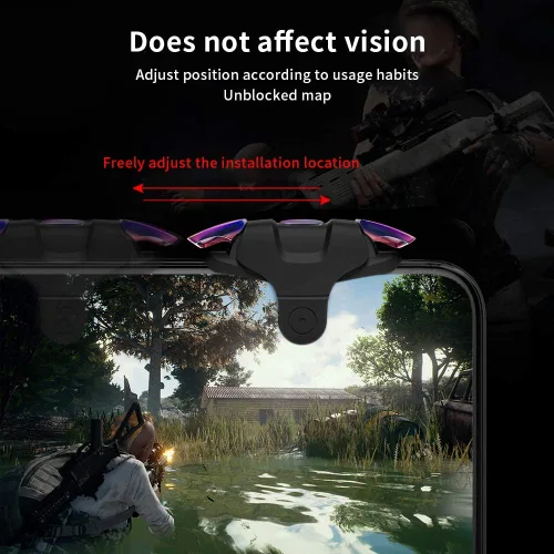 Miniatura 5 de Newseego for Mobile Game Controller Trigger, [Upgraded Version] Mobile Controllers Colorful Trigger Sensitive Shoot and Aim Button for Rules of