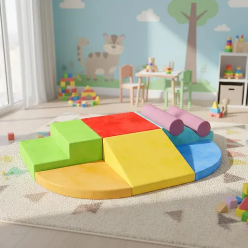 Miniatura 2 de YENING Bloques de escalada de espuma para niños pequeños de 1 a 3 años, juguetes de escalada para bebés de 1 año, juego suave para bebés de 6 a 12