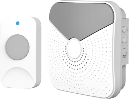 Newhouse Hardware Timbre inalámbrico a batería con luz LED intermitente para personas con discapacidad auditiva
