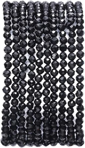 Miniatura 78 de BEADIA Cuentas Facetadas de Piedra Natural Amazonita Rondelle 3x4mm Cuentas Semipreciosas Sueltas para Hacer Joyas 38cm